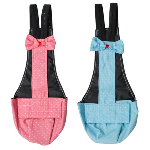 BestParts 2pcs Button Adjustable Diaper for Goose Duck Chicken Blue+Pink S | 2pcs Button Adjustable Version Cloth Reusable Waterproof Diapers for Farm Pet Goose Duck Chicken Blue + Pink, S(0.55-1.65lbs) - color: Blue + Pink, size: S(0.55-1.65pounds)