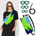 MANON ROSA Sugar Glider Pouch & Harness Set, Bonding Sling for Travel Green | Designed For Sugar Gliders, Secure Bonding Pouch For Bonding, Escape-Proof Harness, Breathable Fabric, Adjustable Shoulder St - color: 02 Green Set