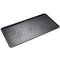 Boot Tray Black, 40x20 in - Waterproof Shoe Mat, Recycled Material | 1.25 in raised edge traps mud, water & snow - ideal for entryway, mudroom, garage, porch or car trunk - style: Black