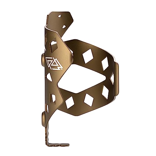 Portland Design Works Water Bottle Cage - Lightweight Water Bottle Holder for Bikes, RATTLESNEK KEJ - Desert Gold - Left Opening - style: RATTLESNEK KEJ - Desert Gold - Left Opening