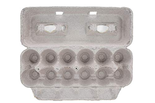 MT Products Printed Natural Pulp Egg Cartons Holds Up to Twelve Eggs - 1 Dozen Extra Large - Strong Sturdy Material Perfect For Storing Extra Eggs (15 Cartons) - Made in The USA - size: Extra Large