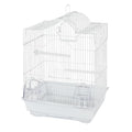 PENN-PLAX Small Bird Starter Kit with Birdcage and Accessories – Great for Parakeets, Lovebirds, Parrotlets, Finches, Canaries, and More – Arch Style Cage – White