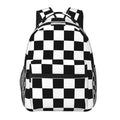 Fiokroo Checkerboard Checkered Backpack School Bag For Students Teens Men Women Laptop Backpacks Travel Daypack Bag With Multiple Pockets - color: Checkered Backpack