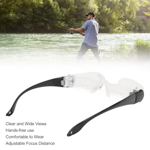 Binoculars Glasses, Opera Handsfree Binocular Telescope, 4X Magnification, Adjustable Focus Distance, for Outdoor Huntings Bird Watching Fishing Concerts (Hyperopia Version)