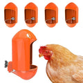 Large Chicken Waterer Cups Automatic with Anti-Roosting Cover | Poultry Waterer Cups Suitable for Chicks, Duck, Goose, Turkey and Bunny (5 Pack)