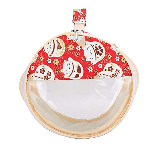 Hamster Transparent Bag Bird Squirrel Parrot Golden Hamster Hedgehog Outdoor Travel Visible Portable Carrier (Lucky Cat) - size: Lucky Cat