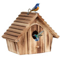 Bird Houses for Outside,Hanging Outdoor BirdHouses,Wood Bird Nesting Box House for Bluebird Humming Finch Wren Cardinals Garden