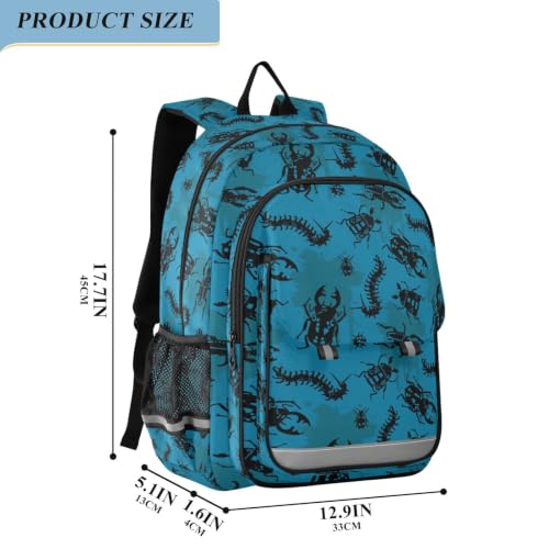 Kids Backpack Elementary Middle School Bags for Boys Girls | Travel, Daypack, Lightweight, Waterproof, with Reflective Strip - color: Multi 25