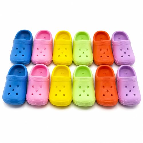 Bonka PK12 Mini Sandals 3" Soft Bird Foot Toys 12 Pack Chew Toy | Soft colorful foot toys with five attachment holes for creative bird toy customization and enrichment - size: (12) Sandals