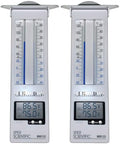 Sper Scientific Analog & Digital Min/Max Thermometer 800122 - Accurate Temperature Tracking, Weather-Resistant Design, Dual Display for Indoor & Outdoor Use, Ideal for Greenhouses, Labs & More - 2 pc - size: 2 Pack