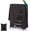 Bird Parrot Cage Cover Waterproof Sun Square Rolling Stand Birds Parrots Cages Covers Good Night Parrot Birdcage Protector Covers (41x27x48in) - size: 41.0"L x 27.0"W x 48.0"H