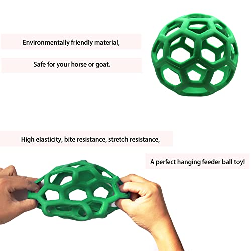 Tirifer 2 PCS Chicken Treat Ball Toy, Chicken Treat Dispenser Feeder Ball Vegetable Hanging Feeder Toy for Hens Chicken Coop Goose Duck Large Birds