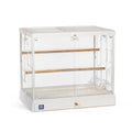 Prevue Pet Products Clear View Glass Standing Bird Cage - White | Ideal for Small Birds like Parakeets, Budgies, Finches, Cockatiel, & Lovebirds, Stand-Alone Birdcage - size: 24.5"L x 16.5"W x 21.7"H