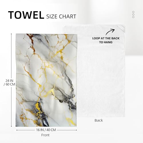 Black Gold Kitchen Towels Set of 2 Marble Decorative Tea Towel | Soft Absorbent Hand Towel,Cute Dish Towels for Kitchen Drying Bathroom Bar Decor,Housewarming Gifts for Women - color: Black Gold