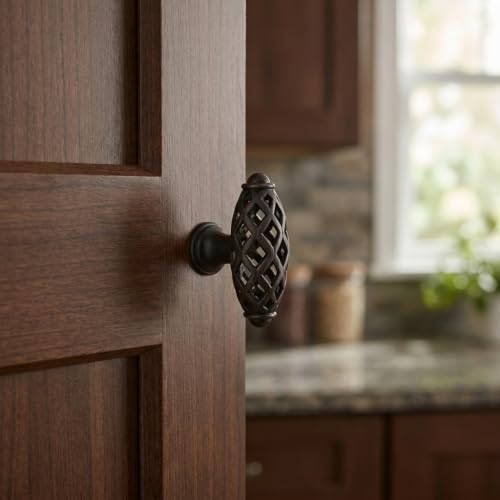 Cosmas 25 Pack 1749ORB Oil Rubbed Bronze Birdcage Knob 2-1/4 Inch Long | Filigree Design | Kitchen, Bathroom & Dresser Hardware