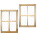 2 Pcs Chicken Wire Frames for Suncatchers, Unfinished Wooden Frames Crafts for Photo Display, and DIY Decor