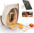 Bird Feeder with Camera Solar Powered, Smart Birds Feeder for Outside, AI Bird Identification Auto Capture Videos Pictures, 2K Live Feed Cam for Backyard, Ideal Gift for Birds Lover (Brown) - color: Brown