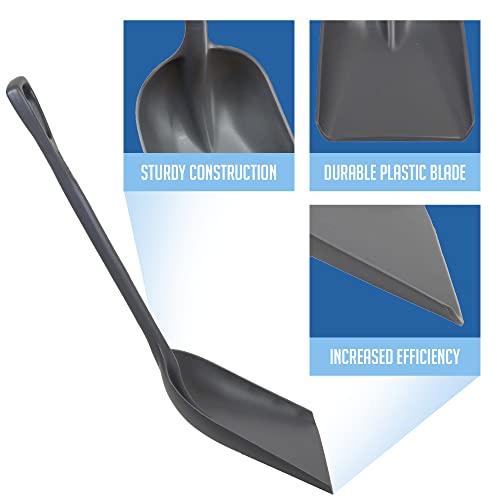 Remco 698288 Shovel,One-Piece,14",PP,Gray - color: Gray, size: 14 inch Blade