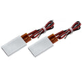 2PCS PTC Heating Element AC/DC 110V 220C Insulated Ceramic Heaters Plate | PTCYIDU Electric Constant Temperature Thermostatic Heaters Plate Aluminum Shell Fast Heating Tools for Small Room Space Use - color: 110V-220C