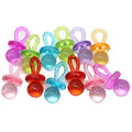Bonka Bird Toys 1694 pk12 Colorful Acrylic Pacifier Parrot Budgie Lovebirds Cockatiel Foot Beak - size: Pack of 12