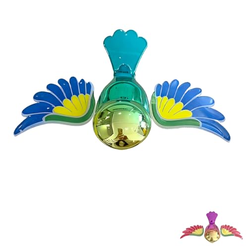 Wind-Activated Flapping Bird - Flying Companion for Rearview Mirror, Speed-Responsive Wing Accessory (Blue) - color: Blue