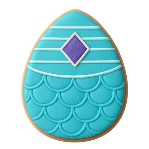 Mystic Scale Egg Cookie Cutter 4x3.2" Premium Baking Design 491-723407