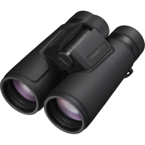 NIKON Monarch M5 Binoculars | Waterproof Fogproof ED Glass Optics with Dielectric Prism Coating | Bright High-Resolution Outdoor Binoculars for Birdwatching, Hiking & Wildlife, 8x42 | Long Eye Relief, waterproof, fogproof, ED Glass, rubber-Armored Binocul