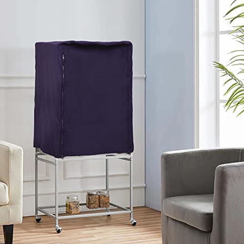 QBLEEV Birdcage Covers, Breathable Universal Bird Parrot Cage Cover Shade | Blackout windproof light-proof covering reduces distractions night accessories cloth without cage-24.8x17.7x31.5in (LxWxH) - color: Blue