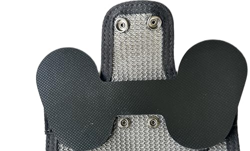 DOWN UNDER OUTDOORS 2 Small Extra Long Bantam Chicken Saddles (Gray Mesh) | Adjustable Straps, Chicken Apron, Poultry Saver, Pet Supplies, Including Shoulder Cover, Heavy Duty Shade Cloth Mesh - color: Dark Grey Mesh