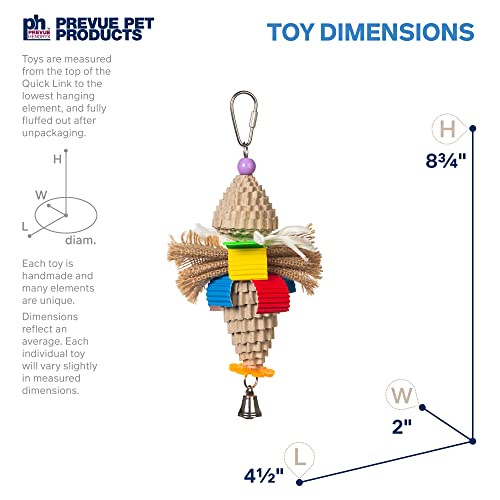 Prevue Pet Products Sound & Movement Mr. Mustache Bird Toy 62614 | Accessories for Parakeets, Conures, Cockatiels, Finches, and Small to Medium Birds