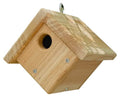 DutchCrafters Small Diamond Cedar Wood Wren Birdhouse, Outdoor Wooden Bird House, Hanging Mount Birdhouse for Outside - Amish Made in USA