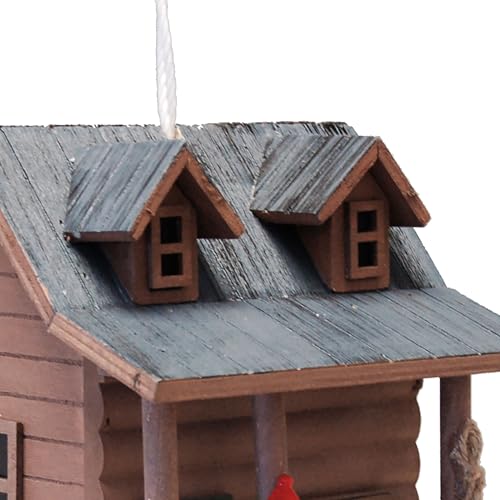 Home Bazaar Log Cabin Bird House