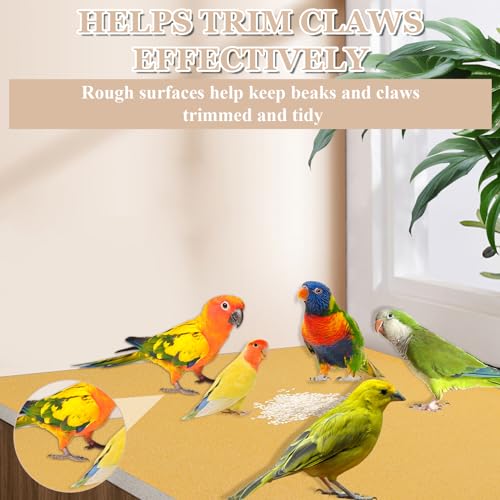 50 PCS Gravel Liner Paper for Bird Cage 11 x 17 Inch Bird Cage Paper Liners Gravel Liner Paper Birdcage Paper Cage Liner for Birdcage Parrots Cockatiels - size: 11 x 17 inch