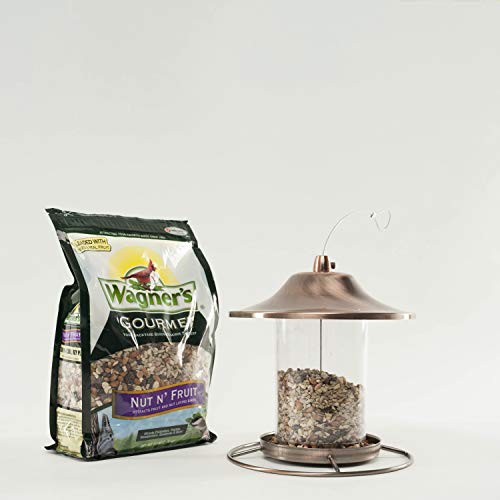 Wagner's 82072 Gourmet Nut & Fruit Wild Bird Food, 5 Pound (Pack of 1) - size: 80 Ounce (Pack of 1)