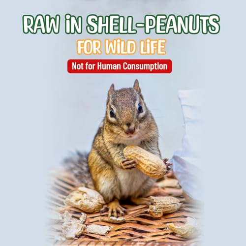 Sneaky Mango Raw Peanuts in Shell - 2 Pounds – All-Natural Food for Squirrels, Deer, Birds, and Other Wildlife Animals – Grown in The USA for Healthy Nutrition