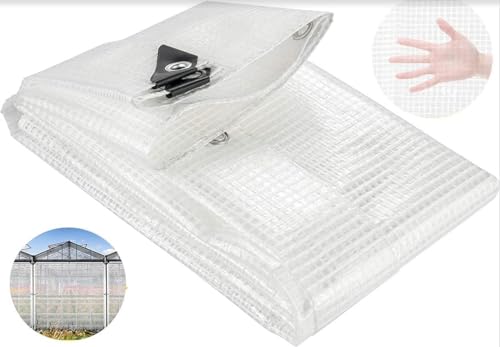 14 MIL Clear Premium Sun Shade Tarp Heavy Duty Canopy 6 oz 12x14 Mesh (12' x 14') (Finished Size 11.6 x 13.6) - size: 12' x 14'