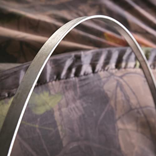 Guide Gear HuntRite Deluxe 4-Panel Spring Steel Hunting Blind; 2 Person Ground Tent for Deer and Turkey Season