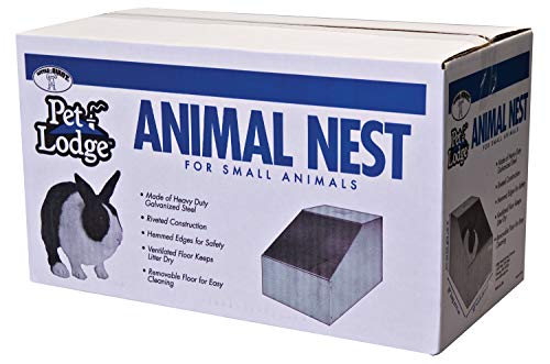 Pet Lodge® Small Animal Nest | Substitute Natural Burrow or Den | Rabbit Nesting Box | Burrow Box for Small Animals