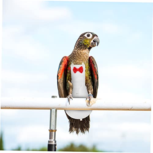 Yardwe Bird Diaper Flight Suit for Parrots Breathable Bird Clothes Bow Design XL for Outdoor Use Diaper for Cockatiels and Parakeets - size: 20x11cm