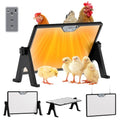 Brooder Plate for Chicks with Temp Control and Display,Dual-Sided Chicken Coop Heater with Remote,Timer Function & Cycle Work,Adjustable Angle,Safe Heater Plate for Ducks Quail Poultry Warm,13"x17"