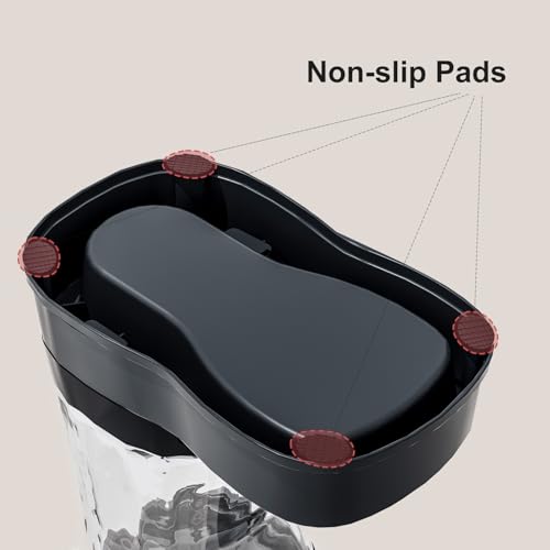 Gardner Pet Automatic Dog Water Dispenser Gravity Stainless Steel Water Waterer Feeder, 100% BPA-Free Large Capacity Water Feeding Bowls for Medium & Large-Sized Dogs,Cats, Other Pets -(2.1 Gallons) - color: Dark Grey, size: 2.1 Gallon