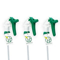 Heluva Green Spray Bottle Nozzle Replacement Tops, Green 3 Pack | Heavy-duty trigger sprayer tops for commercial and home cleaning. Fits 8/16/24/32 oz plastic & glass bottles. - color: Green, size: 3 Pack
