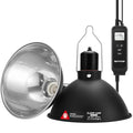 8.5" Reptile Heat Lamp Fixture with PID Dimming Thermostat, Independent Day Night Temperature Control, MAX 150W (Bulb Not Included) - size: 8.5 INCH