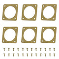 6-piece Metal Bluebird House Predator Guard，Metal Birdhouse Guard，Bird House Hole Protector Guard for Eastern Bluebird Box （3.81 cm Opening）