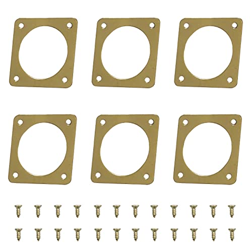 6-piece Metal Bluebird House Predator Guard，Metal Birdhouse Guard，Bird House Hole Protector Guard for Eastern Bluebird Box （3.81 cm Opening）