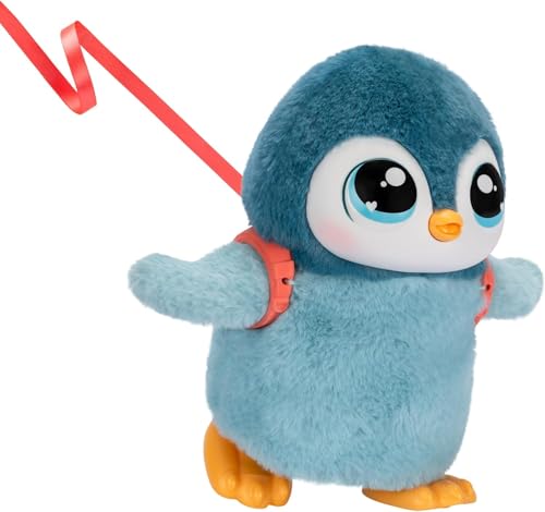 Little Live Pets Walking Penguin My Pet Waddles, Interactive Plush Penguin with 25+ Sounds and Detachable Leash, Toy Penguins for Kids of Ages 5+ | Dances, flaps wings, eats & giggles when fed; interactive plush pet toy for kids ages 5+ - style: Walking P