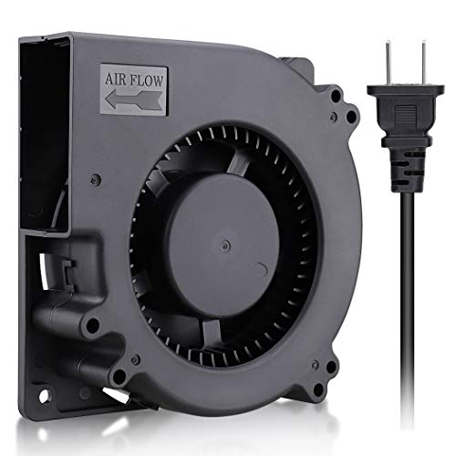 Wathai EC 120mm x 32mm Centrifugal Blower Fan AC 110V 120V Dual Ball | Duall Ball 4W Power Energy-Saving, High Airflow Centrifugal Blower Fan AC 110V 115V 120V 220V 240V - style: 120x32mm 100-220V