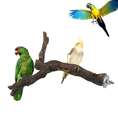 2 PCS Natural Grape Stick Fork Bird Perch Bird Standing Stick Chewing Bird Toys Natural Grapevine Bird Cage Perch for Parrot Cages Toy for Cockatiels, Parakeets, Finches - color: Style 13