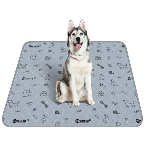 Washable Pee Pads for Dogs 2 Pack, Reusable Puppy Training Pads 34" x 36" | Heavy Absorbency Dog Playpen Mats Waterproof with Non-Slip Bottom for Playpen, Crate, Potty, Whelping - size: 34x36 Inch (Pack of 2）