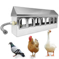 Automatic Chicken Waterer Stainless Steel Pigeon Water Poultry Water Dispenser Automatic Filling Water with Float Valve for Turkey Quail Duck Goose